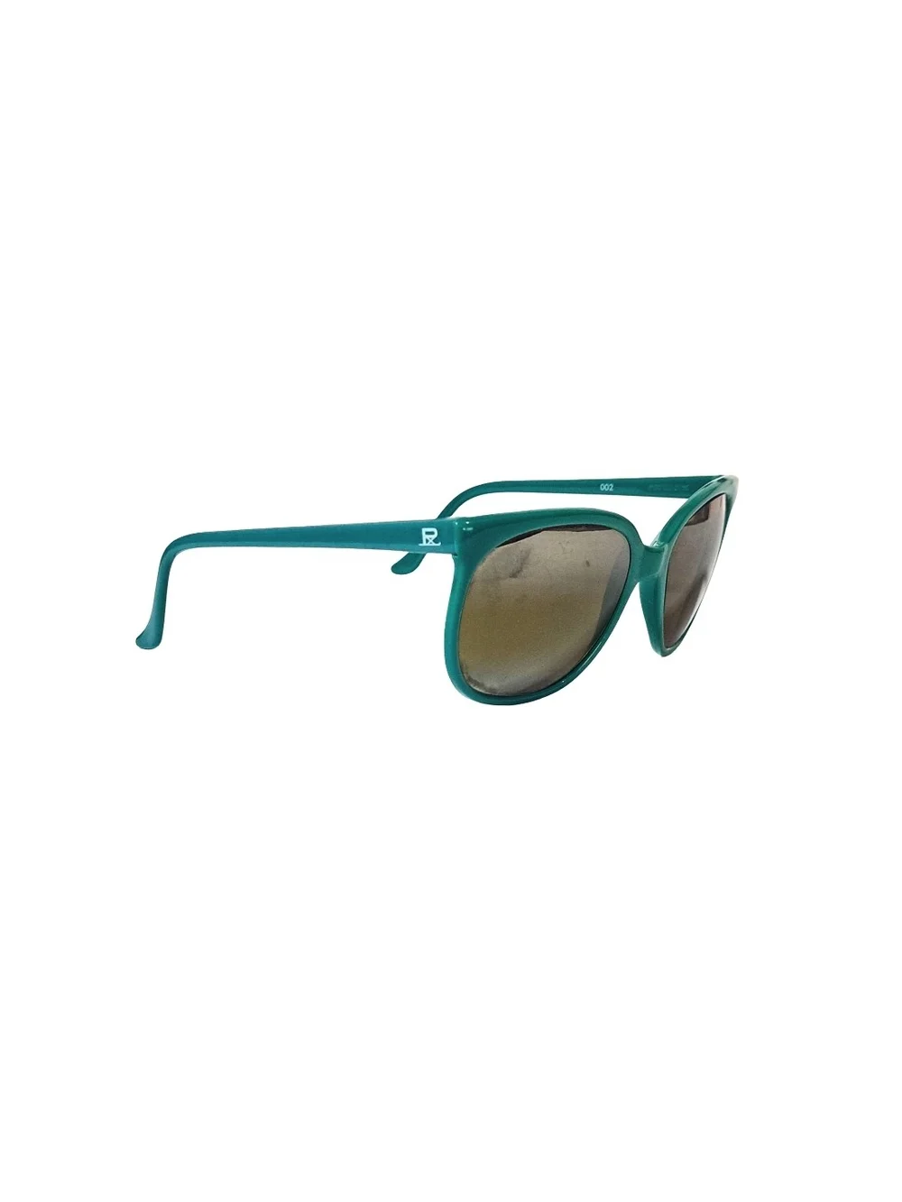Vintage Vuarnet 002 Aqua Turquoise Classic Mineral Glass 80s